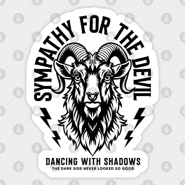 SYMPATHY FOR THE DEVIL Sticker by artslaves